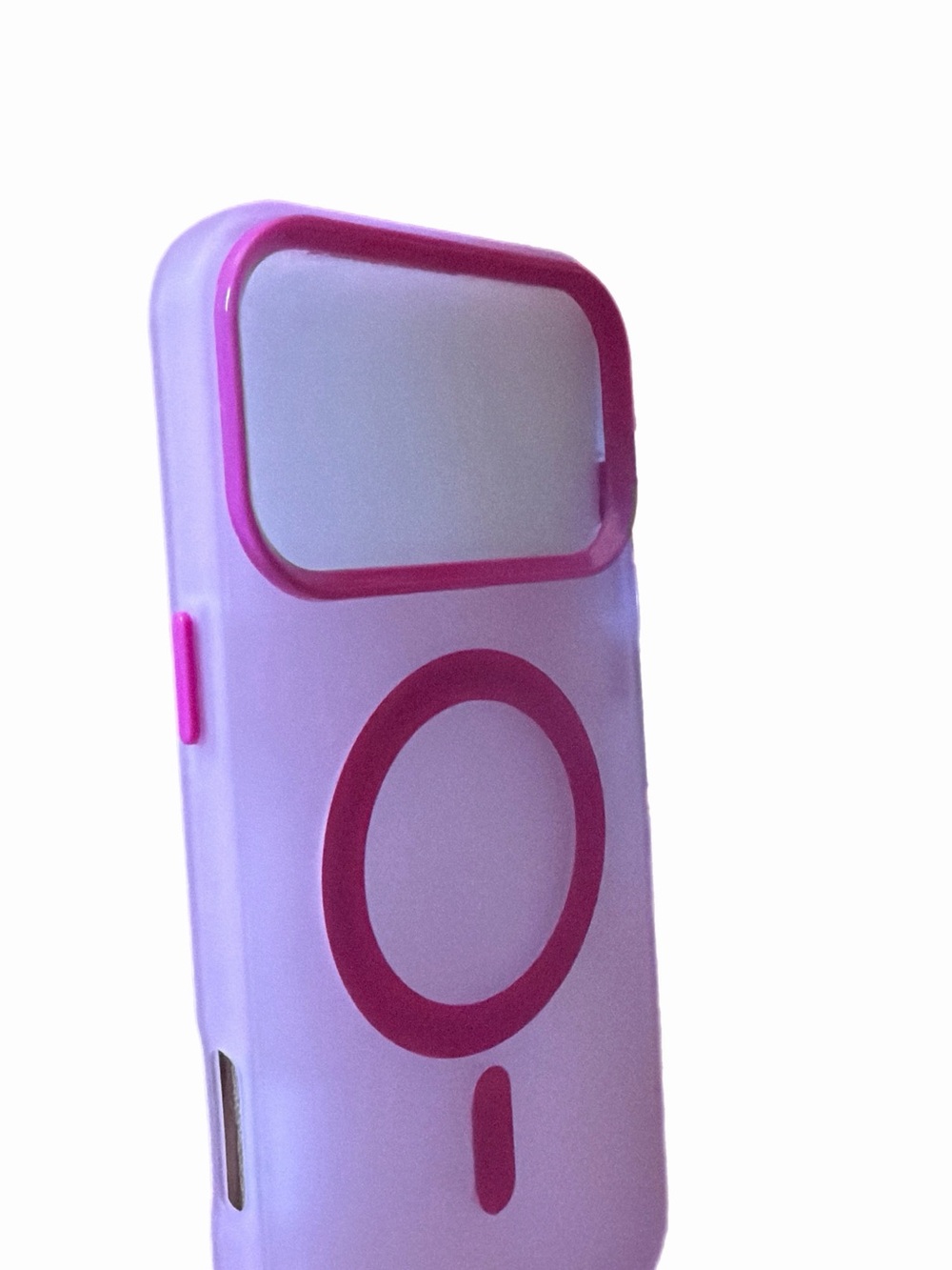 Pink Silicone Protective Case for Cell Phone Camera Module for IPhone 17 Pro Max